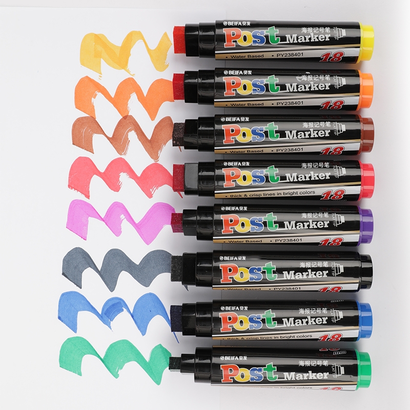 18mm Flat Tip Pen Post Markers Painting Pen with Customized Logo