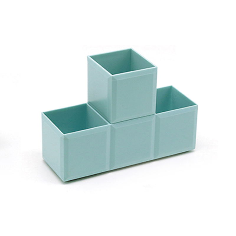 Tetris Shape Fancy Design Eraser Pencil Pen PP Holder