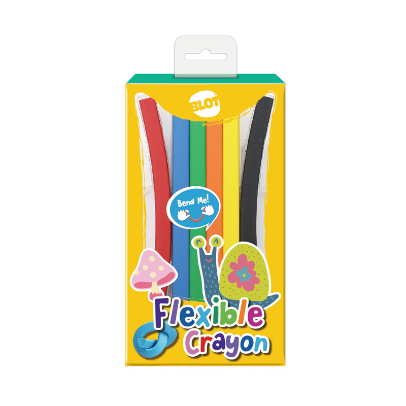 6pcs Triangle Flexible Crayon
