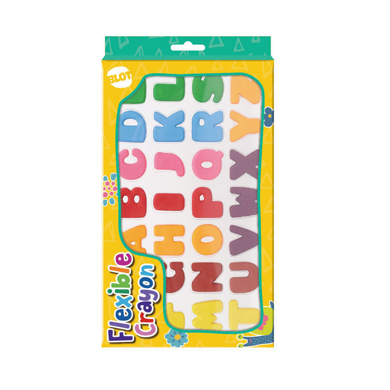 26PCS 3D Letter Flexible Crayon