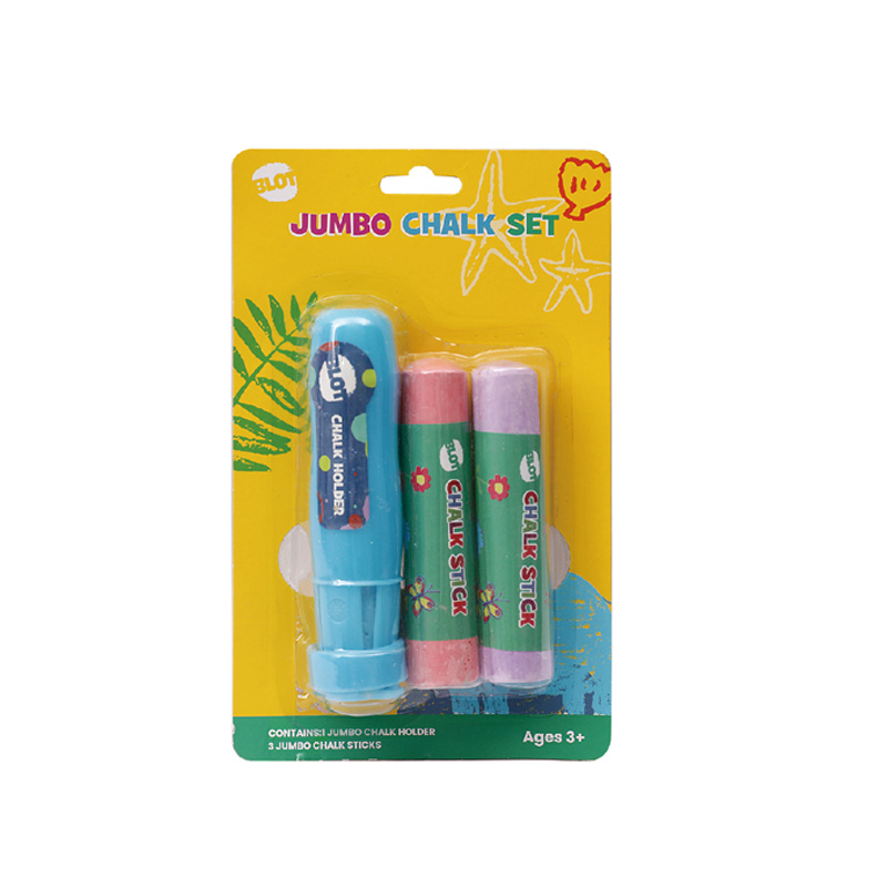 Jumbo Chalk Set with Chalk Holder