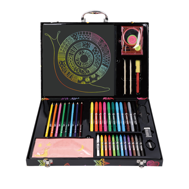 69PCS Glitter Foil Scratch Art Set