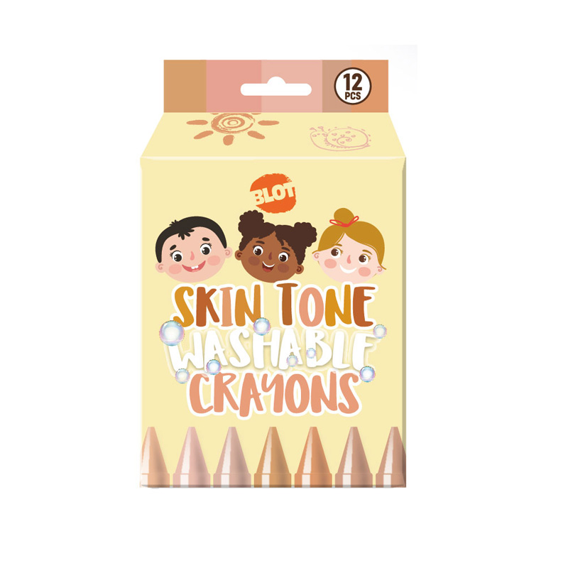 12PCS Skin Tone Crayon