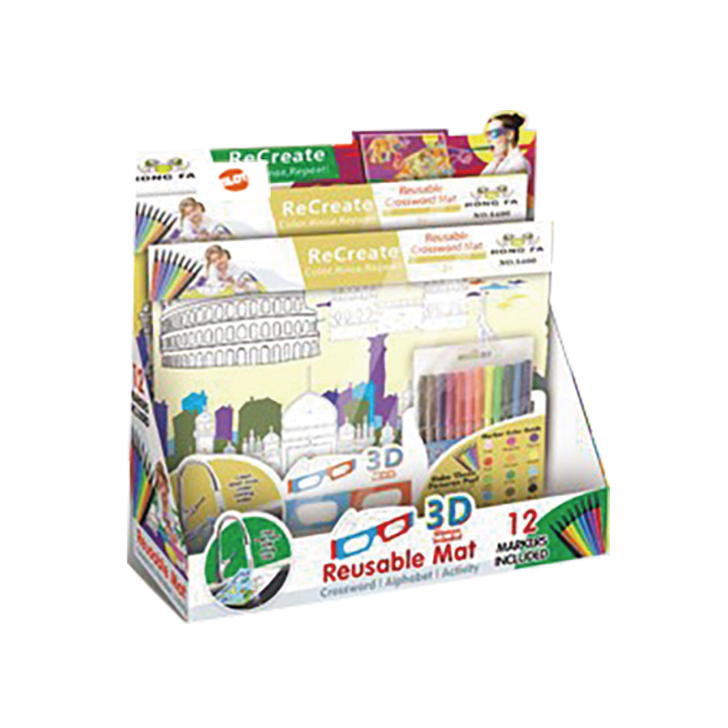 Small 3D Fill in Canvas (World Architecture, washable)