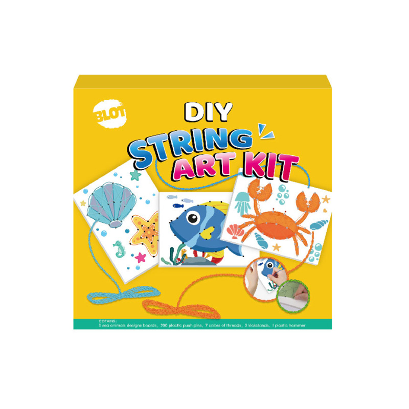 Sea Animals DIY String Art Animals Kit with 7 Colors of Threads