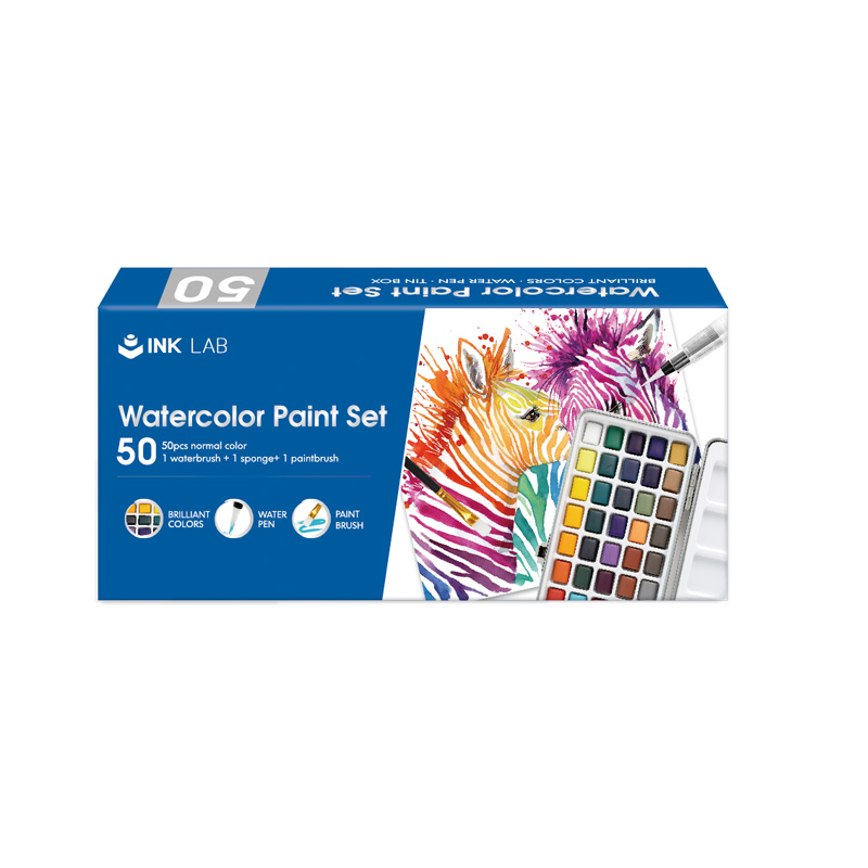 50pcs Normal Watercolor Pan Set
