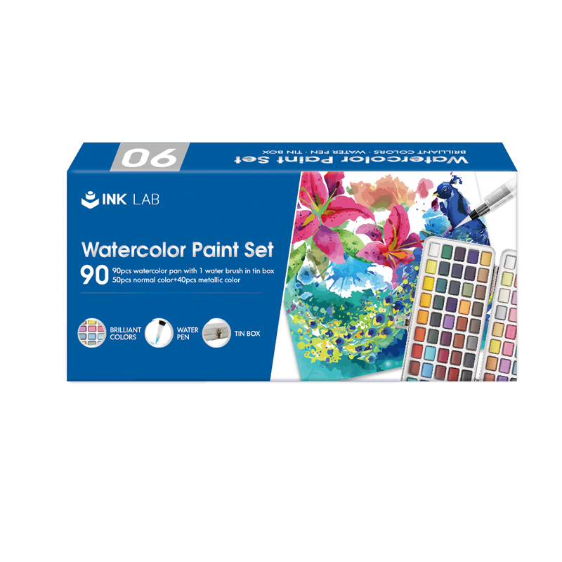 90pcs Normal Watercolor Pan Set