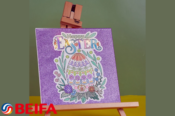 Pre printed stretched canvas for painting with lamp ...