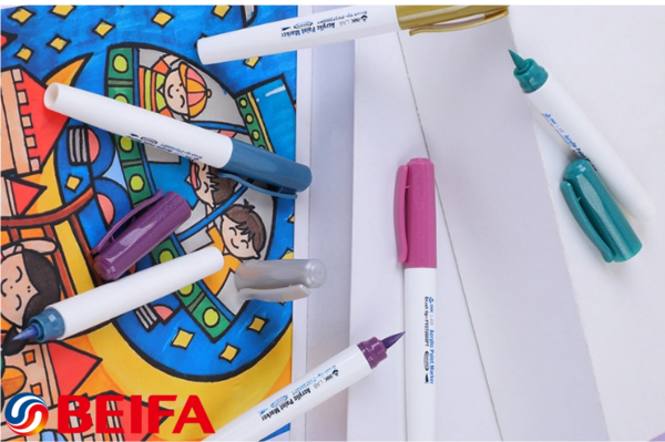 Acrylic Paint Pens,6 Metallic Colors, Brush Tip,for ...